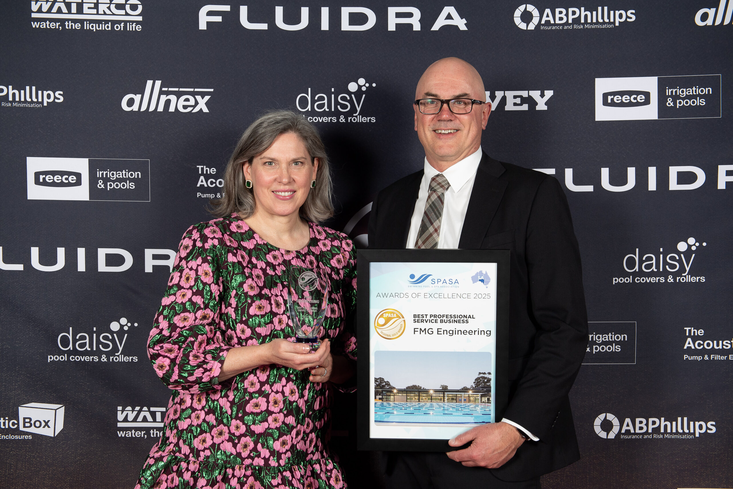 Jeremy Clapp, Strategic Projects Director, accepting Gold SPASA award in South Australia!